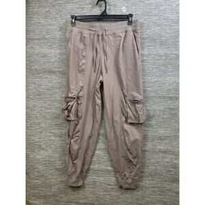 Lululemon Dance Studio Relaxed Fit MR Cargo Joggers Women's Size L Taupetastic